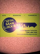 12th Man Lock Key 