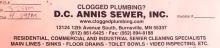 dc annis sewer 