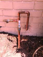 graywater plumbing faucet installation 