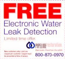 pipeline restoration plumbing leak detection 