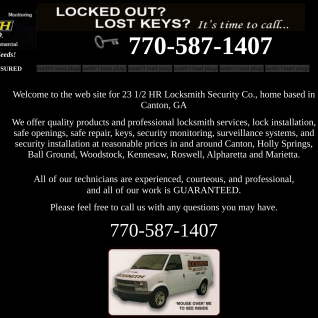 23 1/2 HR Locksmith Security Co