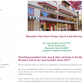 Mountain View Door Closer Key & Lock Service