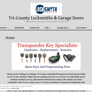 Tri-County Locksmiths & Garage Doors